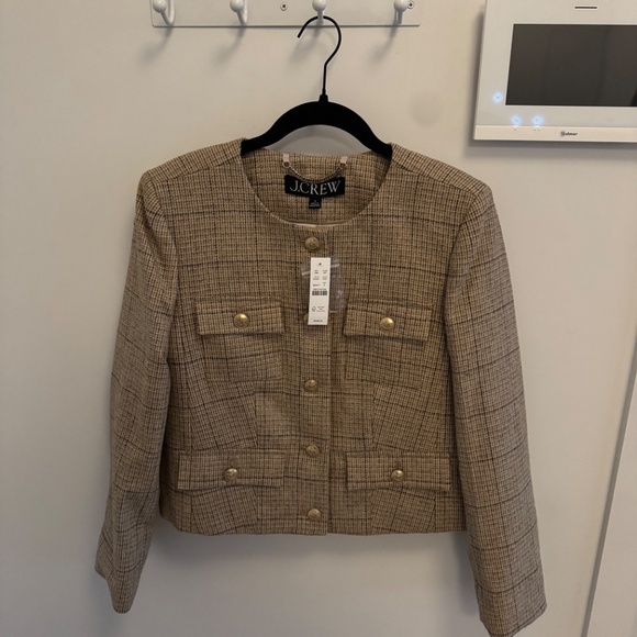 NWT J. Crew Isabelle Lady Jacket in plaid English wool - Picture 5 of 6